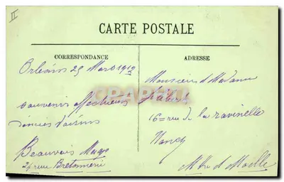 Orléans — Ogólny widok i most — LL. n°14 — Rewers