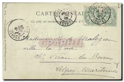 Orléans — Sala Odbioru w Urzędzie Miasta — Wydawca Neurdein, Paryż, nr 7 — Rewers