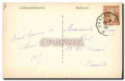Orléans — La Place du Martroi e Rue de la République — LL — Verso