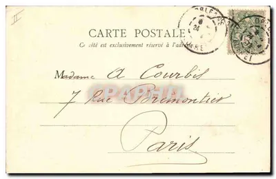 Orléans — Le Lycée — éditeur B. F., Paris, n° 2616103 — Verso