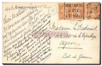 Saint-Malo - Dom Księżnej Anny - LL, nr 71 — Rewers