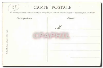 St-Malo - La Grande Porte — Côte d'Émeraude — wydawca HLM, n° 1018 — Rewers