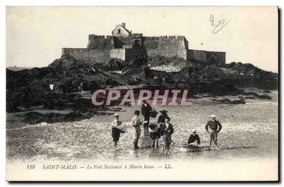SAINT-MALO — Fort National przy niskiej wodzie — LL. — nr 119
