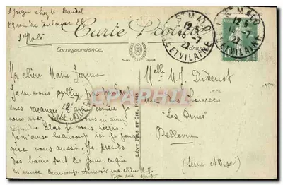SAINT-MALO — Widok Chaussée du Sillon z donjonu zamku — LL. — Rewers