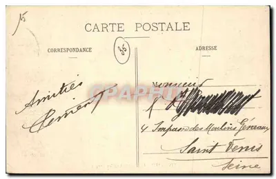 Saint-Malo - Wieża Qui-Qu'en-Grogne — Wybrzeże Emeraude — Zbiór F. H. — Rewers