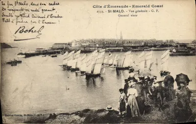 St-Malo - Ogólny widok - Wydawnictwo Guérin, nr 2733