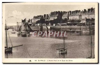 St-Malo - L'Avant Port i Quai de Dinan — seria 63, wydawca nieodczytelny