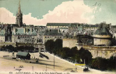 Saint-Malo — Widok Bramy Świętego Wincentego — LL. — nr 134