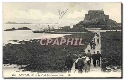 Saint-Malo — Le Petit Bey przy niskiej wodzie — LL. n°105