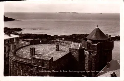Saint-Malo — Wieża Quiquengrogne i Mały Brama — Wydawnictwo R. Leboide, St-Malo