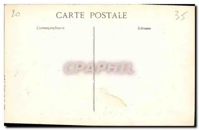 Saint-Malo — Zamek przy wysokiej wodzie — Wydawca E.D. n°131 — Rewers