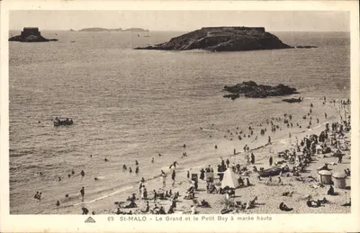St-Malo — Duży i Mały Bey przy pełnym przypływie