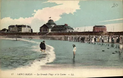 Saint-Malo — Grande Plage i Kino — LL