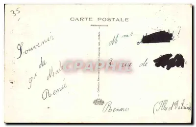 Saint-Malo — Il bacino e il Casinò Municipale — editore Collect. Emmanuël Langrand, n°35 — Verso