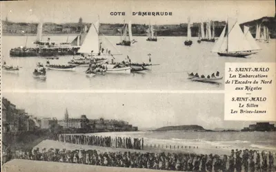 Saint-Malo — Statki Eskadry Północnej podczas Regat — Wybrzeże Emeraude