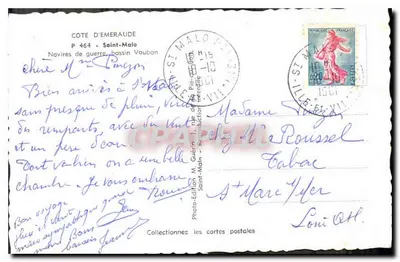 Navi da guerra — Bacino Vauban — Foto-Edit. Emge — Verso