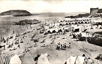 Saint-Malo — Plaża Bon Secours — Éditions du Globe, Paryż