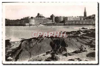 Saint-Malo — Widok z Fortu Narodowego — Cie des Arts Photographiques, Paryż