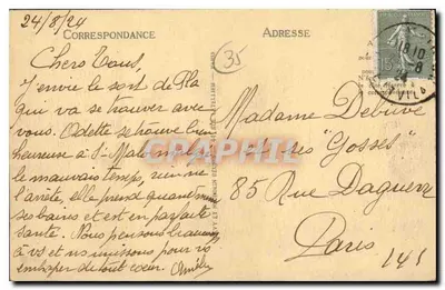 Saint-Malo - Las dos Bahías y la Playa de Bon-Secours — Edición Lerécée, n° 168 — Reverso