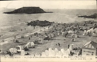 Saint-Malo — Plaża Bon-Secours i Wielki Bey — Bany Cardinal-Morin