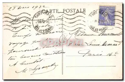 Costa de Émeraude — St-Malo (Bretanha) — Edição Guérin, n° 4431 — Verso