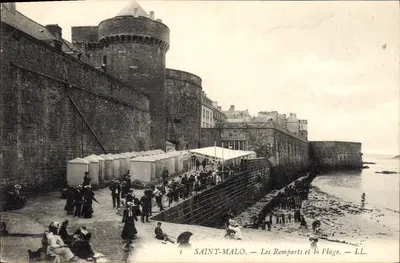 Saint-Malo — Zamek i plaża — LL. n°1