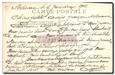 Saint-Malo — Os muros e o Môle — ELD, n° 2885 — Verso