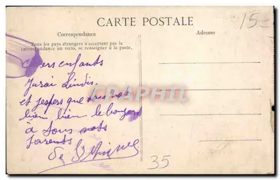 Saint-Malo — Start brygantyn z Cancale — Wydawca E.D. n° 2016 — Rewers
