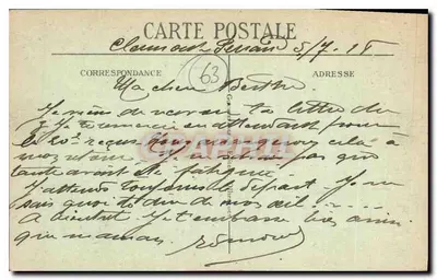 Clermont-Ferrand — Algemene uitzicht opgenomen vanaf Royat — G. d'O — Achterkant