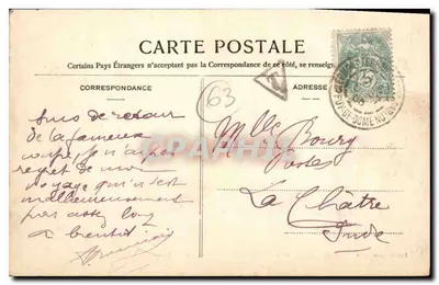 Clermont-Ferrand — Praça de Jaude — Editor Genés-Labbé, n°35 — Verso