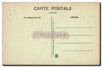Clermont-Ferrand — Uitzicht op de Normale School voor Institutrices — G. d'O. — Achterkant
