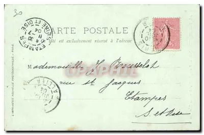 Clermont-Ferrand — Vercingétorix en de rue de l'Écu — LL — Achterkant