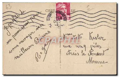 Clermont-Ferrand — Place de Jaude — G. d'O. 1092 — Verso