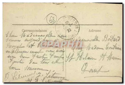Vista geral de ROYAT e de CLERMONT-FERRAND — a.d.o. - 1135 — editor não visível — Verso