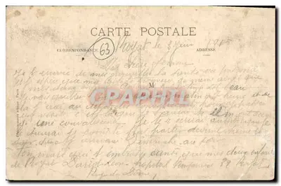 Clermont-Ferrand — Panorama pięknej Placu Jaude — Pomnik Generała Desaixa i pomnik Vercingétorixa, bohatera Gergovie — Rewers