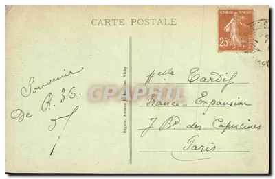 Clermont-Ferrand — Rue des Gras e a Catedral — Ideal — Verso