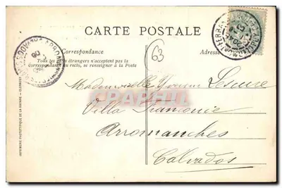 Clermont-Ferrand — A Auvergne pitoresca — Hotel de la Poste e Igreja dos Mínimos — Verso