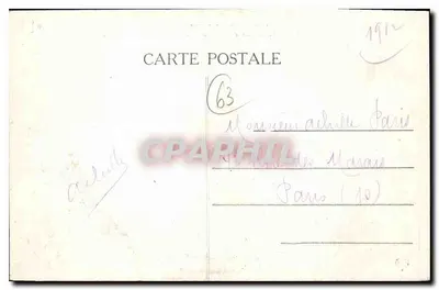 Clermont-Ferrand — Plein de Jaude — Het pittoreske Auvergne, n°124 — Achterkant