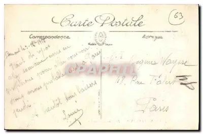 Clermont-Ferrand — O Teatro e o Boulevard Desaix — LL. — Verso