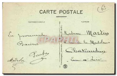 Dziwnica z Notre-Dame-du-Port — Clermont-Ferrand — G. d'O — Rewers