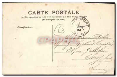 Clermont-Ferrand — Rue de l'Ecu en Place Saint-Hérens — anoniem uitgever, n°15 — Achterkant
