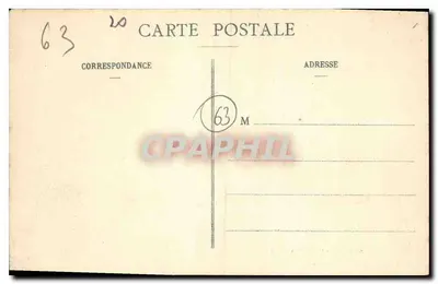 Visão aérea de Clermont-Ferrand — Royat — editor Bougé, 21 Rue de l'Écu — Verso