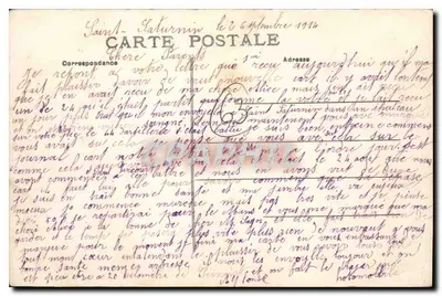 Clermont-Ferrand — Plac Delille, fontanna z figurami — M.T. I.L. nr 120 — Rewers