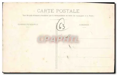 Clermont-Ferrand — Algemene uitzicht — Uitgever: Rue de l'Écu, n°436 — Achterkant