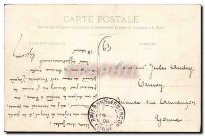 Clermont-Ferrand - Vista geral — editor P. Écuyer, n° 436 — Verso