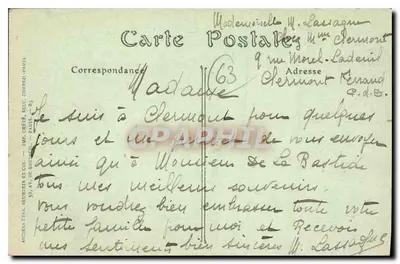 Clermont-Ferrand — Plac Jaude i Puy de Dôme — Rewers