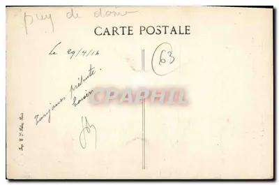 Clermont-Ferrand — Pomnik Urbaina II i Katedra — Wydawca Guilly — Rewers