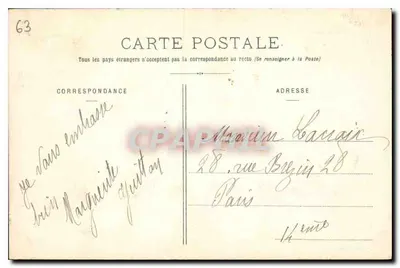 Clermont-Ferrand — Kaszarma D'Estaing (121°) — Wyd. Genes-Labbé — Rewers