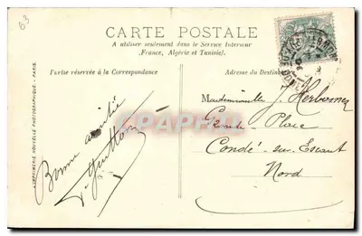 Clermont-Ferrand — Vista geral — LL. — J. Gaultier — Verso