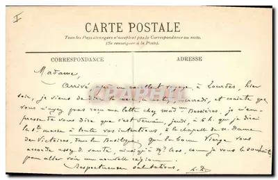 Lourdes — La Basilica — Vista Plongeante — LL — Verso